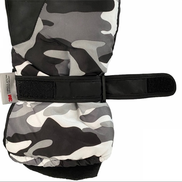 3M Thinsulate Gloves L/XL Camouflage Black Gray - Picture 4 of 9